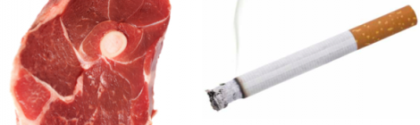 Er kød ligeså farligt som cigaretter?